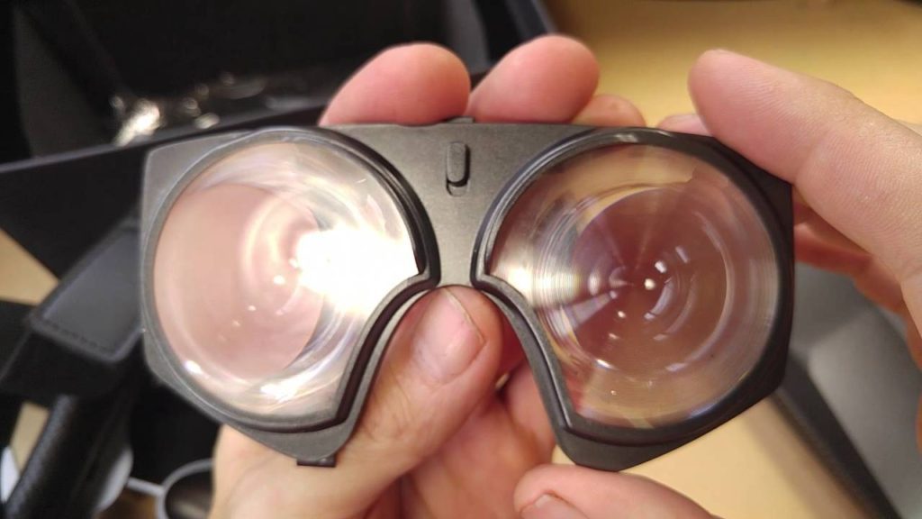 Lenses of a VR headset