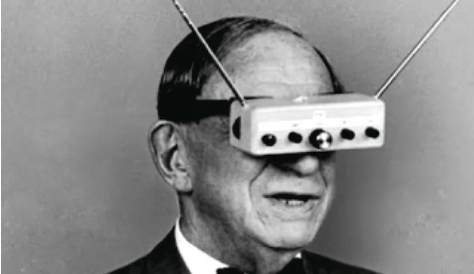 when was first VR headset made 1