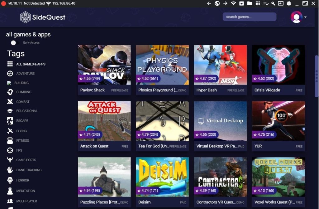 How to Download Games from SideQuest on Oculus Quest 2