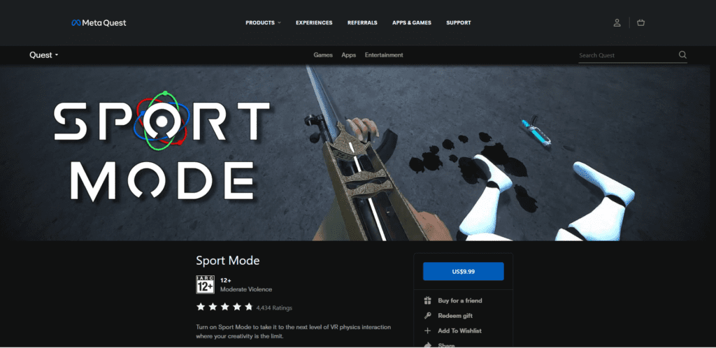 Sport Mode App Lab